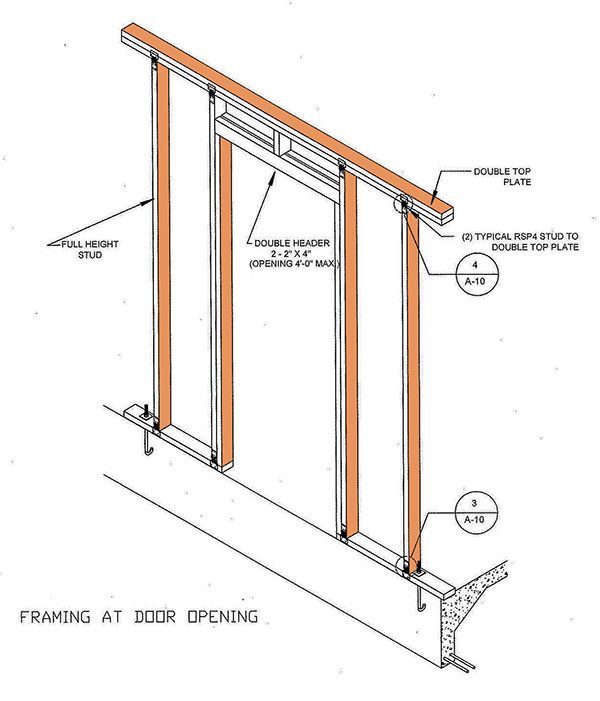 10x10 Storage Shed Plans 08 Door Frame