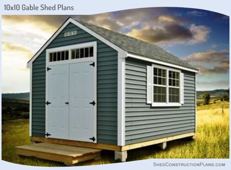 10x10 Storage Shed Plans Blueprints 00 Draft Design