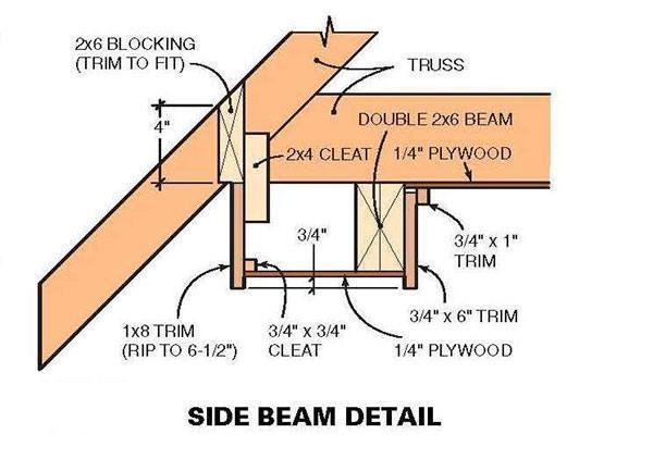 10x10 Two Storey Shed Plans 10 Side Beam