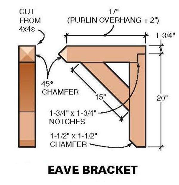 10x10 Two Storey Shed Plans 11 Eave Bracket