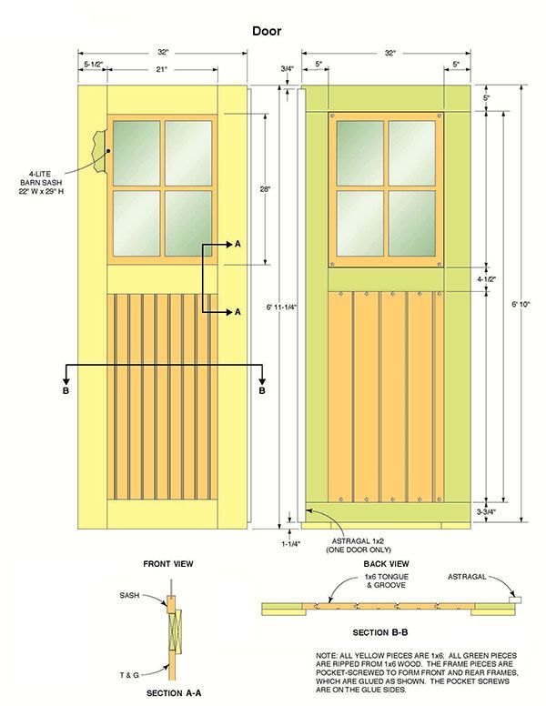 10x12 Storage Shed Plans 18 Door