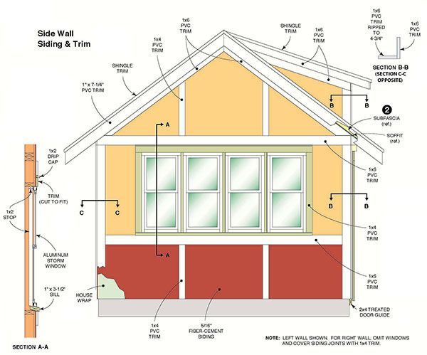  ×16 Storage Shed Plans &amp; Blueprints For Large Gable Shed With Dormer