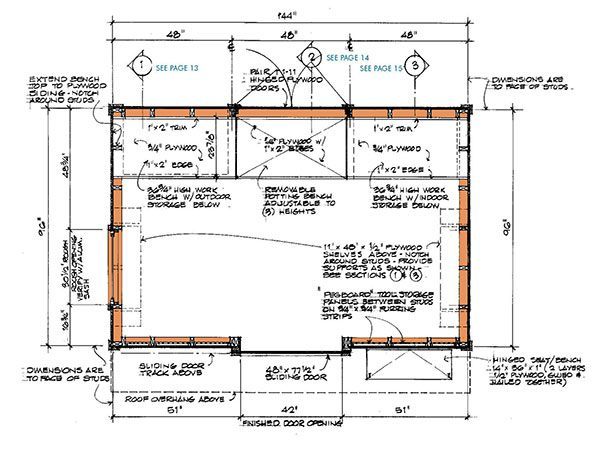8x12 Clerestory Shed Plans 09 Floor Plan