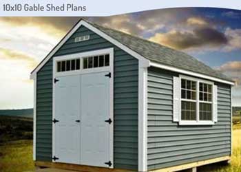 10x10 Storage Shed Plans Blueprints