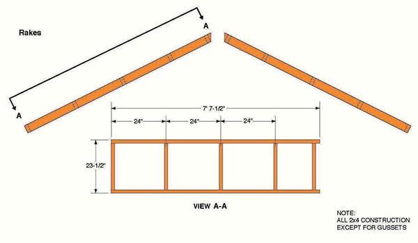 10×12 gable garden shed plans blueprints for diy construction