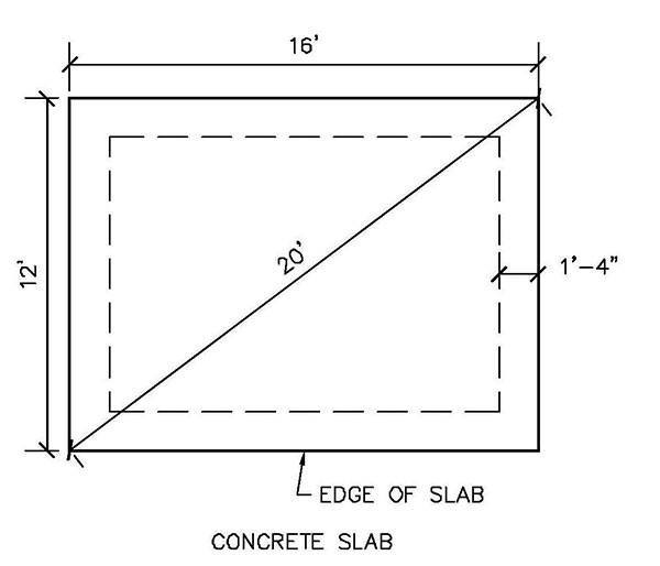 12x16 Gambrel Shed Plans 05 Concrete Foundation
