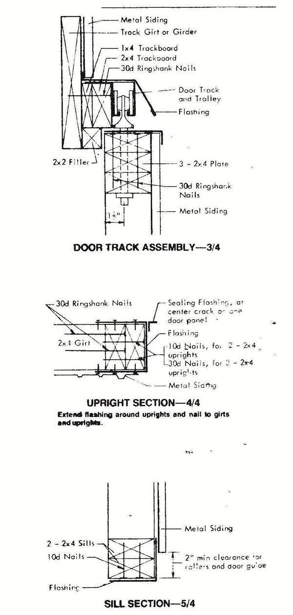 30x72 Pole Machine Shed Plans 05 Sections