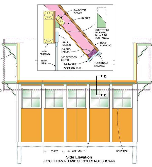 7×14 Gable Shed Plans &amp; Blueprints For Making A Large ...