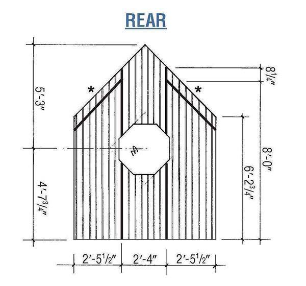 7×7 Garden Shed Plans &amp; Blueprints For Making A Wooden 