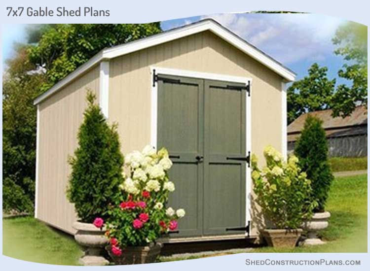 7x7 Garden Shed Plans Blueprints 00 Draft Design