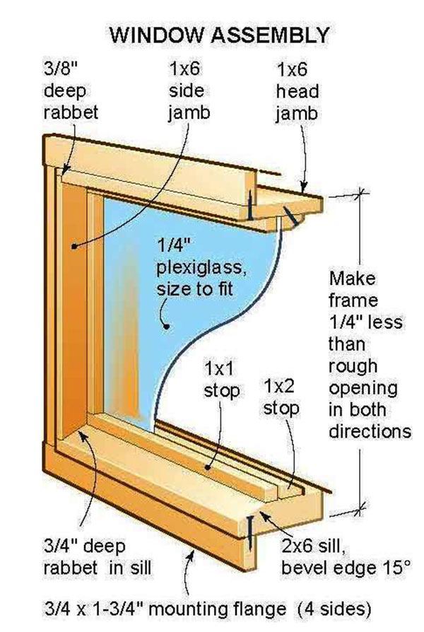 8x12 Lean To Shed Plans 04 Window Assembly
