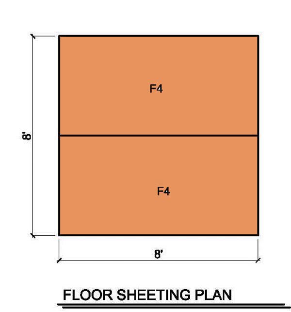 8x8 Lean To Shed Plans 06 Floor Siding