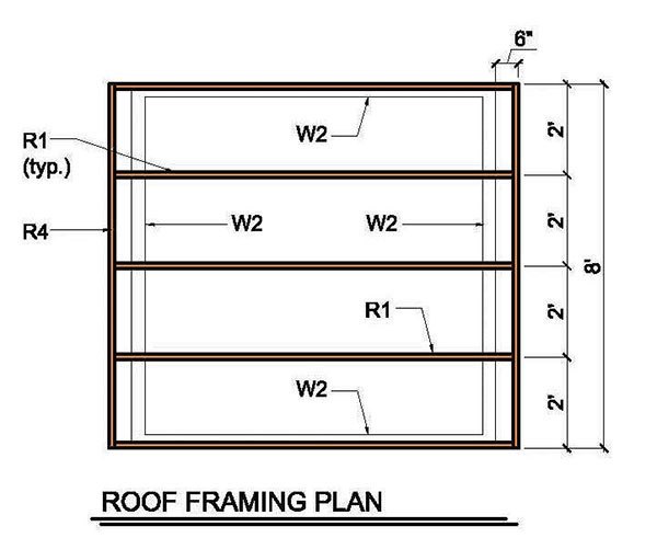 8x8 Lean To Shed Plans 10 Roof Frame