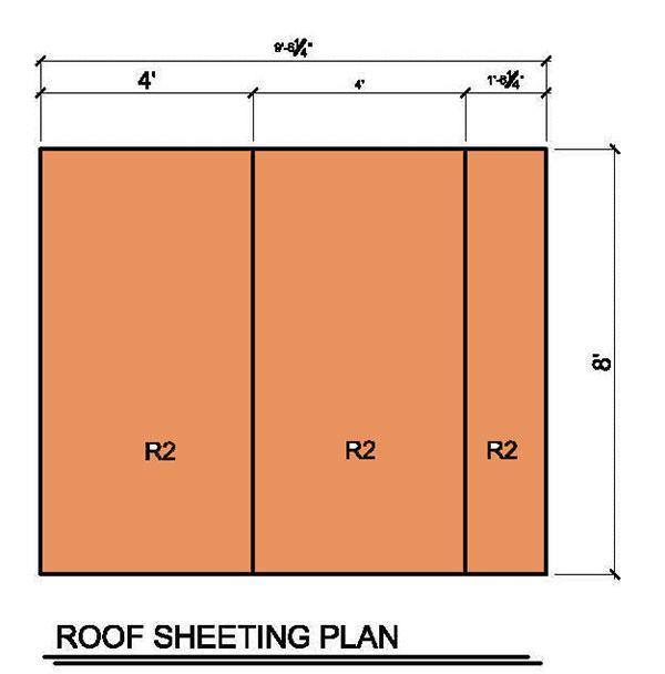 8x8 Lean To Shed Plans 11 Roof Siding