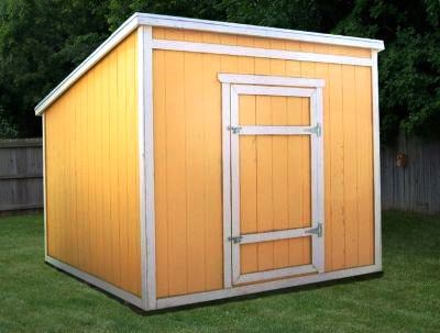 8×8 Lean To Shed Plans &amp; Blueprints For Garden Shed
