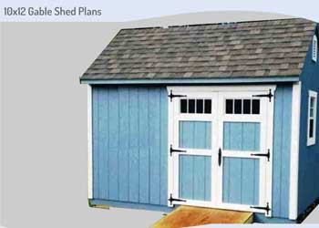 10x12 Storage Shed Building Plans Blueprints